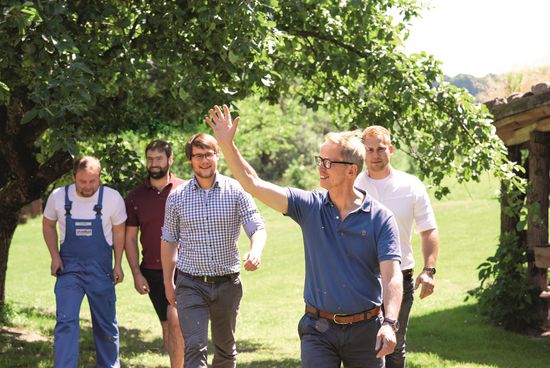 David, Boris, Jurek, Stefan und Jacob Voelkel      Foto: Thomas Langreder/bio verlag